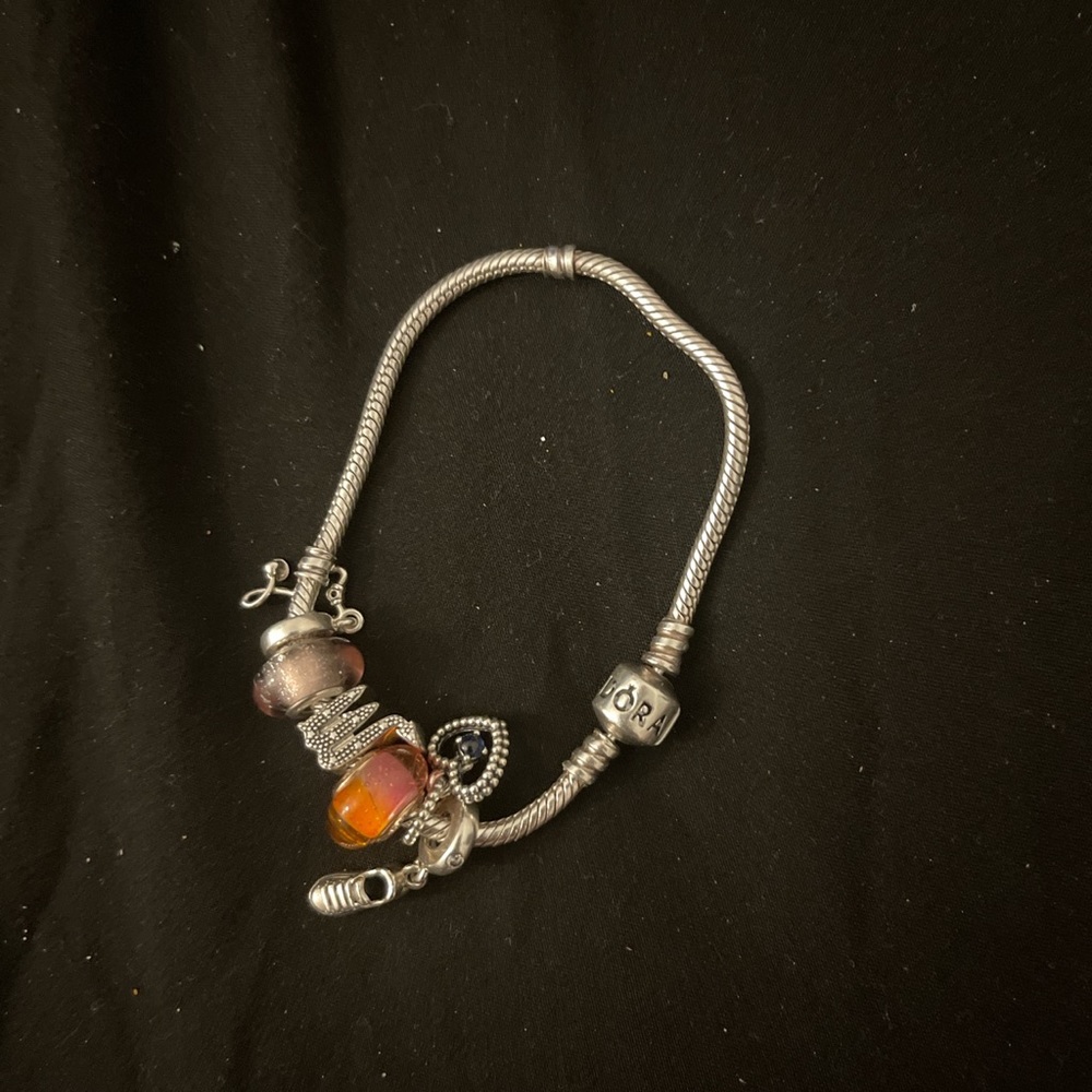 Pandora bracelet that already comes with 6 charms.